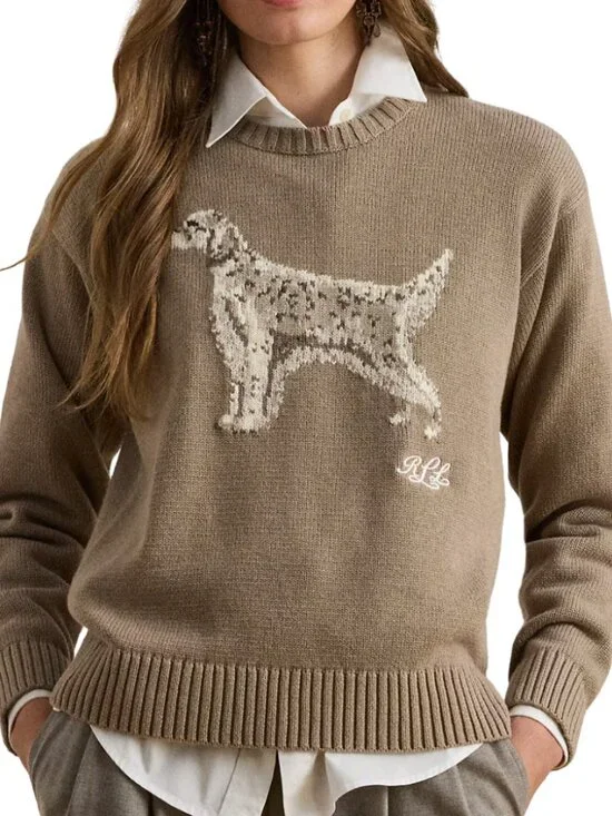 NWT Ralph Lauren English Setter Intarsia Knit Dog Sweater - Picture 2 of 9